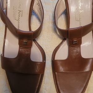 Salvatore Ferragamo Leather Mules